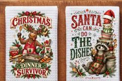 Funny Christmas Towel PNG,kitchen towel funny christmas towe Product Image 3