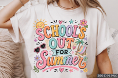 School’s Out For Summer PNG | Cute Retro Vacation Design Product Image 1