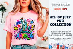 America Graffiti Liberty PNG | Colorful Patriotic DTF Product Image 9