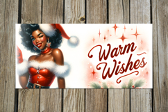 Christmas Pin up Girl | 4 vintage Sublimation Mug design PL2 Product Image 4