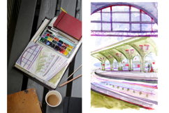 Saint Petersburg Watercolor Sketch Set Product Image 9