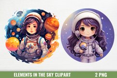 Elements In The Sky And Space Clipart Product Image 1