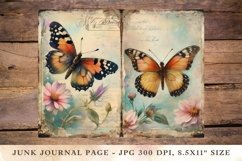 Printable Junk Journal Pages Butterfly 32 Product Image 1