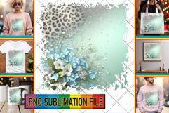 Cheerful TSHIRT Art PNG, Leopard Prints Product Image 1