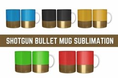 Shotgun Bullet Mug Sublimation | Bundle | PNG Product Image 1