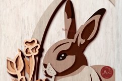 Multilayer Hanging Easter Laser Cut File 3D Bunny Layered Product Image 9