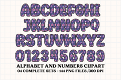 Halloween Alphabet png clipart, halloween letters doodle Product Image 2
