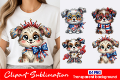 Liberty Puppy Clipart PNG Product Image 1