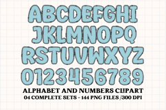 Summer Colors Alphabet clipart, summer colors letters doodle Product Image 2