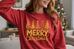 Merry Christmas SVG | Holiday Trees SVG PNG DXF Product Image 8
