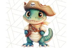 Cartoon Pirate Kids and Animals PNG Clipart for Fun Designs Product Image 4