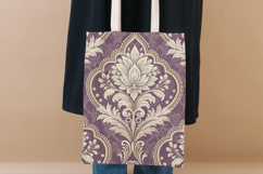 Lilac Toile Digital Paper Pack, Vintage Floral Toile Product Image 5