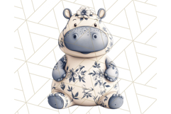 Blue Floral Stuffed Animal Clipart PNG, Cute Stuffed Animals Product Image 4