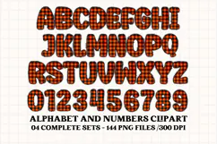 Halloween Alphabet png clipart, halloween letters doodle Product Image 2