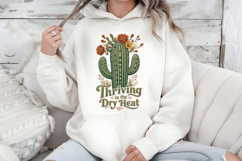 Rhinestone Cactus PNG, Thriving In The Dry Heat Sublimation Product Image 7