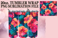 Floral Beauty in 3D Tumbler Design Product Image 1