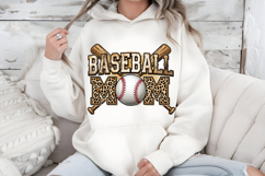 Baseball Mom PNG, Leopard Sports Game Day Sublimation Product Image 7