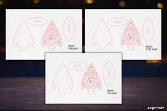 Christmas Tree Stands SVG Bundle | Glowforge | Laser Cut Product Image 5