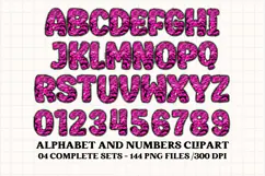 Animal Skin Alphabet png clipart, Texture letters doodle Product Image 2