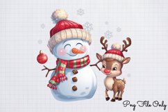 Winter Snowman Christmas Clipart Bundle PNG Product Image 9