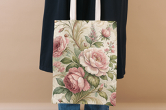 Rococo Shabby Chic Floral Digital Paper, Vintage Roses Product Image 8