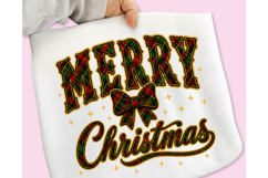 Christmas PNG, Merry Christmas Plaid, Merry Christmas PNG Product Image 1