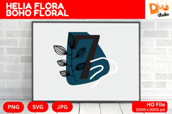Helia Flora Boho Floral Monogram Product Image 1