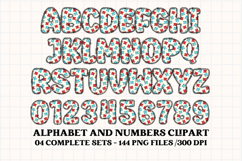 Alice in Wonderland Digital Papers, Alice doodle letters Product Image 3