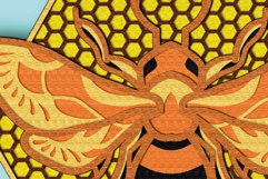 Bee 3D Multilayer SVG/ Bee 3D mandala Product Image 8