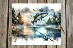 Fish on | 4 fishing skinny tumbler Sublimation designs PL2 Product Image 4