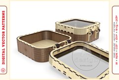 Box Organizer v27 - laser cut file - Glowforge ready SVG Product Image 8