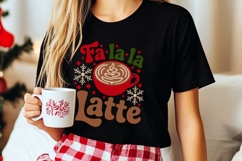 Fa La La Latte Svg, Latte Lover Svg, Cozy Christmas Svg. Product Image 6