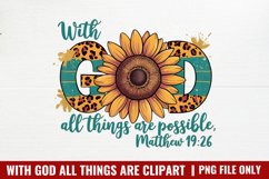 With God All Things Are Possible PNG Product Image 1