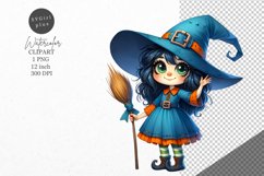 Halloween clipart, Witch clipart, Kids Halloween Product Image 1