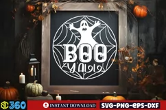 Boo y'all SVG, Halloween Door Sign SVG Product Image 5