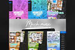 150 Procreate Vehicles top view Stamp Brushes Product Image 7