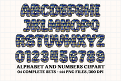 Happy Birthday Alphabet, birthday letters doodle clipart Product Image 2