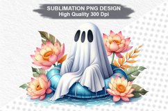Halloween Ghost - Halloween clipart Sublimation PNG Design Product Image 1