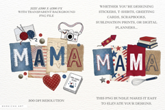 Patriotic MAMA Collage PNG Sublimation Product Image 2
