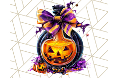 Bright Halloween Potion Bottle PNG Clipart, Holiday Elements Product Image 4