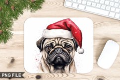 Christmas Dog Sublimation Mouse Pad PNG Design Product Image 1
