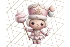 Playful Pink Nutcracker PNG, Pastel Christmas Clipart Product Image 4