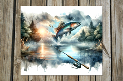 Fish on | 8 fishing skinny tumbler Sublimation designs Product Image 8