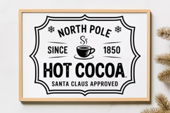 North Pole Hot Cocoa Svg | Christmas svg Product Image 1