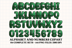 St patrick alphabet png clipart, st patrick letters doodle Product Image 2