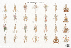 Stylish Spring Girl Clipart Product Image 4