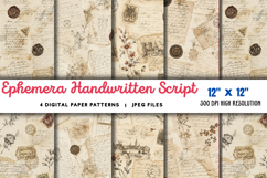 Ephemera Handwritten Script Wallpaper JPG Product Image 1