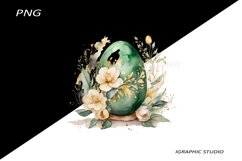 Easter Clipart, Easter Egg Clipart, Easter Bunny Png Product Image 1