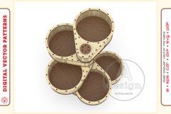 Box Organizer v15 - laser cut file - Glowforge ready SVG Product Image 8