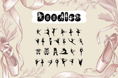 Dance Font, Groovy Ballet Font, Dancer Alphabet Letters Product Image 8